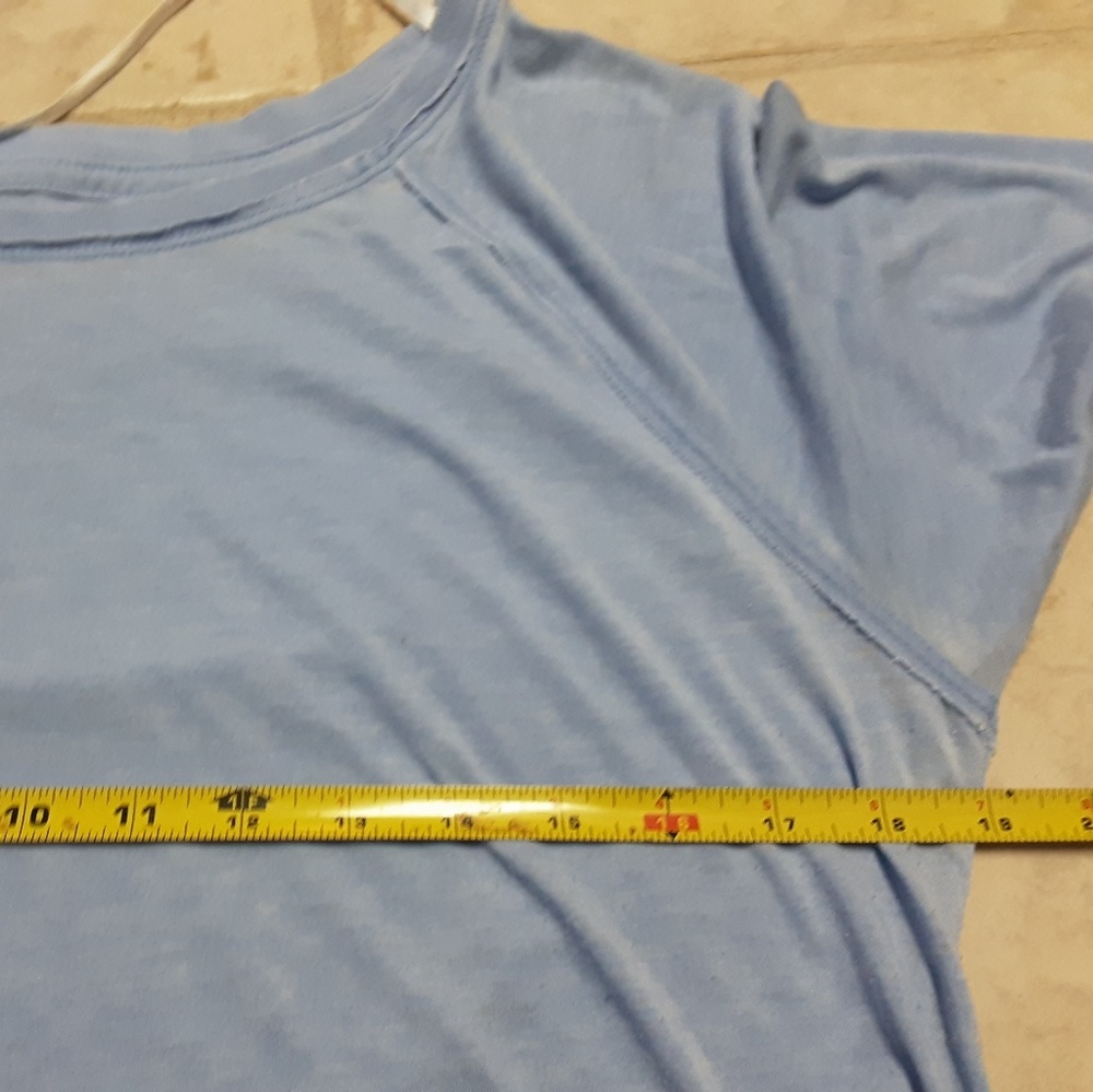 CALVIN KLEIN BLUE ASYMMETRICAL PERFORMANCE TOP L - Picture 6 of 6